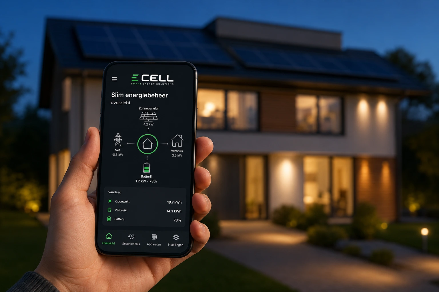 slim energiebeheer van CELL